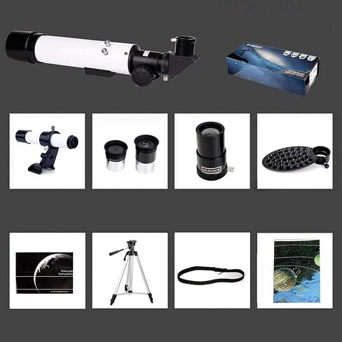 Telescopes for Adults Astronomy, High Power Telescopes for Adults,60Mm Aperture,Telescope for Beginners,Fully Multi-Coated Optics,Astronomy Refractor with Tripod in Saudi Arabia