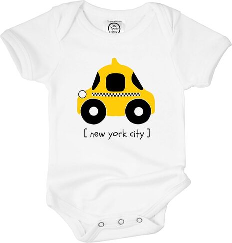 بدلة Spunky Stork Baby I Love NYC Taxi العضوية لحديثي الولادة في مدينة نيويورك in Kuwait