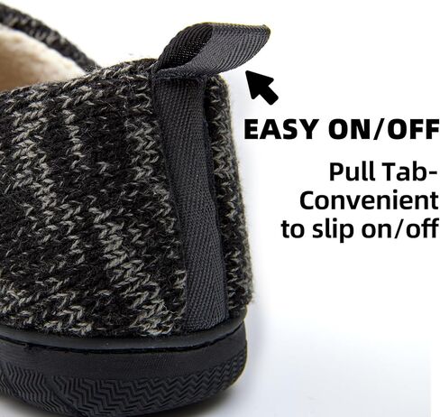 شبشب منزلي مريح من Magtoe للنساء مع بطانة من الصوف المخملي من الإسفنج الذكي - حذاء داخلي منزلي غير قابل للانزلاق للشتاء الدافئ in Kuwait