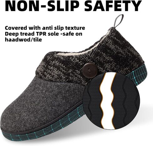 شبشب منزلي مريح من Magtoe للنساء مع بطانة من الصوف المخملي من الإسفنج الذكي - حذاء داخلي منزلي غير قابل للانزلاق للشتاء الدافئ in Kuwait