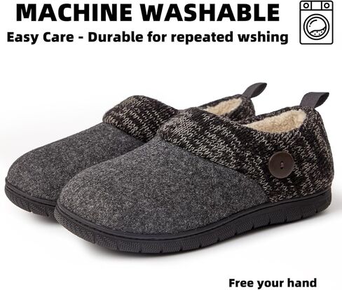 شبشب منزلي مريح من Magtoe للنساء مع بطانة من الصوف المخملي من الإسفنج الذكي - حذاء داخلي منزلي غير قابل للانزلاق للشتاء الدافئ in Kuwait