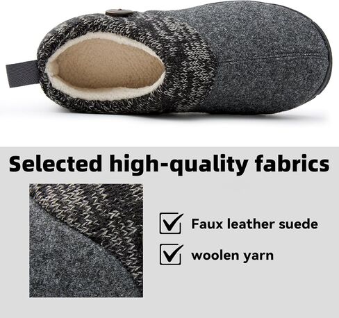 شبشب منزلي مريح من Magtoe للنساء مع بطانة من الصوف المخملي من الإسفنج الذكي - حذاء داخلي منزلي غير قابل للانزلاق للشتاء الدافئ in Kuwait