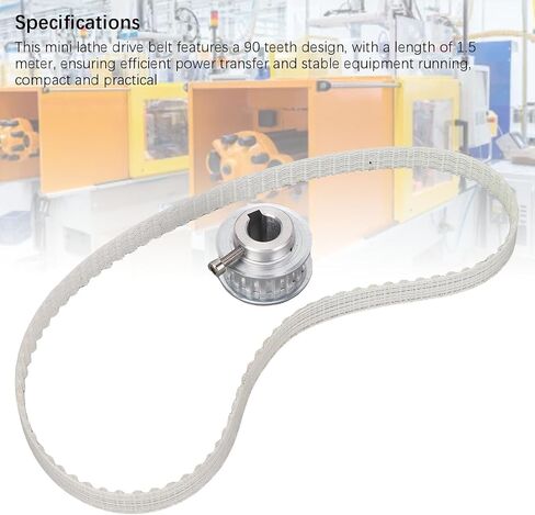 Mini Lathe Belt Replacement 1.5M 90 Teeth Polyurethane Drive Belt for 0618 0618-3B 7x10 7x12 7x14 in Saudi Arabia