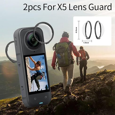 تتضمن ملحقات حماية كاميرا JasonMighty For Insta 360 X5 حافظة كاميرا/حافظة سيليكون/واقي عدسة/زجاج مقسى للشاشة/مجموعة حماية in Kuwait