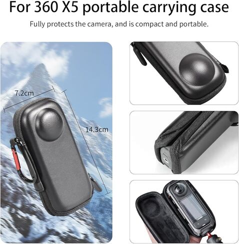تتضمن ملحقات حماية كاميرا JasonMighty For Insta 360 X5 حافظة كاميرا/حافظة سيليكون/واقي عدسة/زجاج مقسى للشاشة/مجموعة حماية in Kuwait