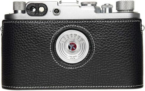 for Leica iiig Case, BolinUS Handmade Genuine Real Leather Half Camera Case Bag Cover for Leica iiig (The Case Will Not Cover The Selfie Stick) Camera (Green) in Saudi Arabia