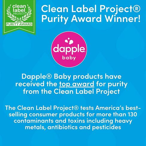 Dapple Baby Laundry Detergent, Powered by Plants, Concentrated, Hypoallergenic, Fragrance Free, Eco-Friendly Pouch, Stain Remover, 34 Fl Oz (3 Pack) in Kuwait