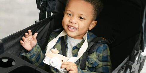 صينية الوجبات الخفيفة لعربة الأطفال من لاركتيل مع حاملات أكواب | قابل للتعديل | تناسب عربات 2 و4 مقاعد من Larktale وWonderfold W4 / W2 وKeenz وغيرها. ذات وجهين للعب والرسم وتناول الطعام in Kuwait