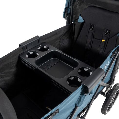 صينية الوجبات الخفيفة لعربة الأطفال من لاركتيل مع حاملات أكواب | قابل للتعديل | تناسب عربات 2 و4 مقاعد من Larktale وWonderfold W4 / W2 وKeenz وغيرها. ذات وجهين للعب والرسم وتناول الطعام in Kuwait