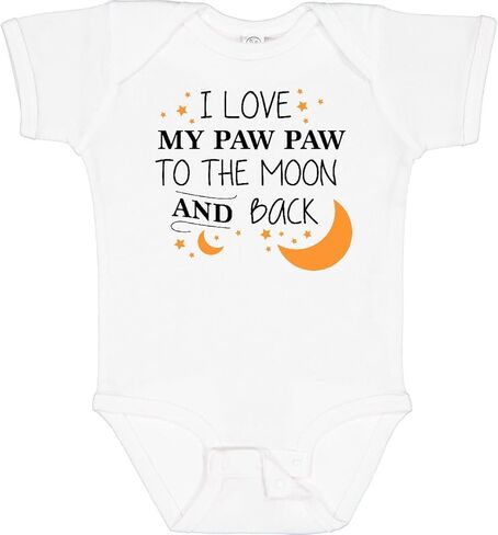 Inktastic I Love My Paw Paw To the Moon and Back Baby Bodysuit in Kuwait