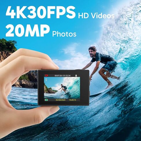 AKASO EK7000 Action Camera and Adhesive Mount Kit Bundle in Saudi Arabia