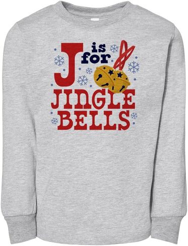 J مخصص لتي شيرت Jingle Bells للأطفال الصغار بأكمام طويلة in Kuwait