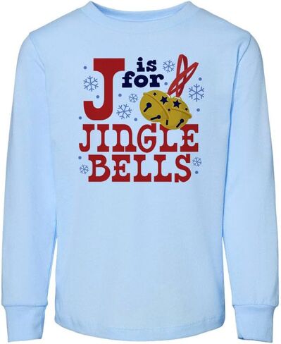 J مخصص لتي شيرت Jingle Bells للأطفال الصغار بأكمام طويلة in Kuwait