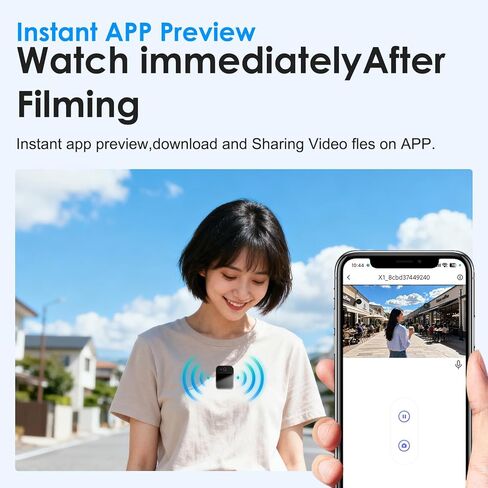 كاميرات فيديو مثبتة على الجسم بدقة 2K، كاميرا تسجيل فيديو محمولة تعمل بتقنية WiFi، بطاقة 64 جيجابايت متضمنة، مقاومة للماء، بطارية 8 ساعات، حجم الإبهام، كاميرا حركة صغيرة للسفر والرياضة وسجلات العمل والتسجيل السري. in Kuwait