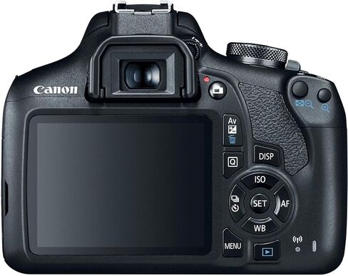 كاميرا Canon EOS Rebel T7 DSLR مع عدسة Canon EF-S 18-55mm f/3.5-5.6 is II وعدسة EF 75-300mm f/4-5.6 III و420-800mm f/8.3 HD + ذاكرة 128 جيجابايت + مرشحات + المزيد (حزمة 36 قطعة) (متجددة)، أسود in Saudi Arabia