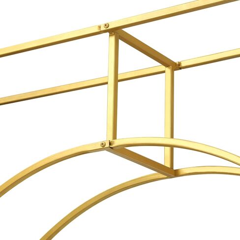 Gold Wedding Arch Backdrop Stand, 7.87ft Tall Geometric Arch Flowers Stand, Square Metal Balloon Arch, Wedding Backdrop Stands for Commercial Events, Photo Booth Backgrounds in Saudi Arabia