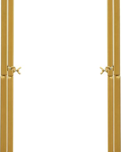Gold Wedding Arch Backdrop Stand, 7.87ft Tall Geometric Arch Flowers Stand, Square Metal Balloon Arch, Wedding Backdrop Stands for Commercial Events, Photo Booth Backgrounds in Saudi Arabia