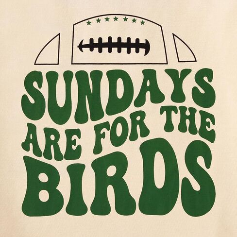 Sundays are for The Birds Football Shirts Toddler Boy Girl Game Day Outfit Short Sleeve T-Shirt Sports Fans Tee Tops in Saudi Arabia