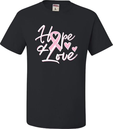 Go All Out Hope & Love Breast Cancer Awareness Mens Toddler Women Youth T-Shirt in Saudi Arabia