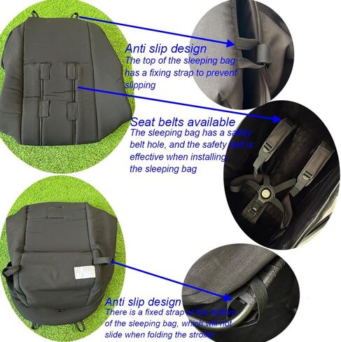 Stroller accessories winter footmuff compatible with Bugaboo Butterfly stroller, warm Socks for Bugaboo Bee stroller, rainproof fabric (Black) in Kuwait