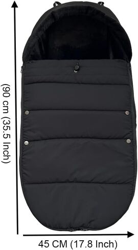 Stroller accessories winter footmuff compatible with Bugaboo Butterfly stroller, warm Socks for Bugaboo Bee stroller, rainproof fabric (Black) in Kuwait