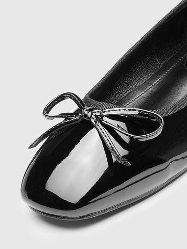 CIDER Bow Decor Square Toe Ballet Mary Jane Flats: Black, 41 in Saudi Arabia
