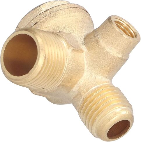 Air Compressor Check Valve, Central Pneumatic Compressor Parts 323 Check Valve 3 Way Brass Threaded Connection 7mm 16mm 14mm Air Parts Accessories in Saudi Arabia