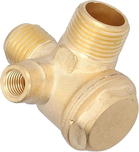 Air Compressor Check Valve, Central Pneumatic Compressor Parts 323 Check Valve 3 Way Brass Threaded Connection 7mm 16mm 14mm Air Parts Accessories in Saudi Arabia