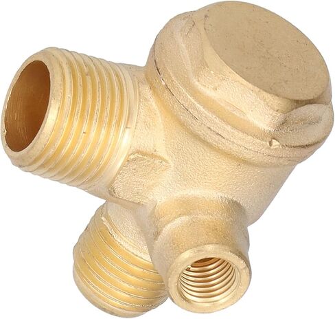 Air Compressor Check Valve, Central Pneumatic Compressor Parts 323 Check Valve 3 Way Brass Threaded Connection 7mm 16mm 14mm Air Parts Accessories in Saudi Arabia