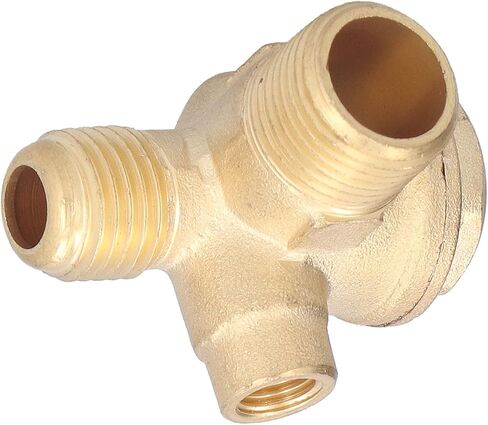 Air Compressor Check Valve, Central Pneumatic Compressor Parts 323 Check Valve 3 Way Brass Threaded Connection 7mm 16mm 14mm Air Parts Accessories in Saudi Arabia