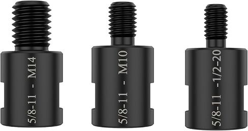 محول أربور لخيط طاحونة الزوايا 5/8"-11، 5/8"-11 إلى M10، M14 و1/2-20UNC للطحن العالمي وآلات التلميع ومرفقات الأدوات الدوارة الكهربائية in Kuwait