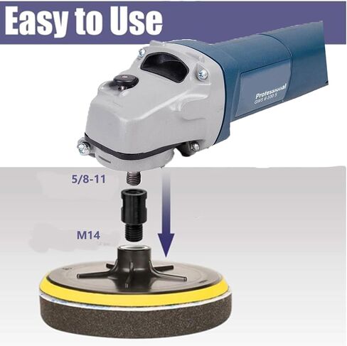 محول أربور لخيط طاحونة الزوايا 5/8"-11، 5/8"-11 إلى M10، M14 و1/2-20UNC للطحن العالمي وآلات التلميع ومرفقات الأدوات الدوارة الكهربائية in Kuwait