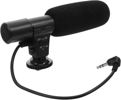 Professional Camera Microphone for DSLR Video Recording with Ultra-Wide Angle Sound Pickup High Sensitivity and Broad Compatibility for Interviews Live Streaming and Vlogging in Saudi Arabia