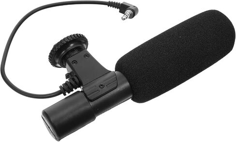 Professional Interview Microphone for Filmmaking Lightweight External Mic Compatible with DSLR Camera Camcorder Phone for Vlogging Live Streaming Recording in Saudi Arabia