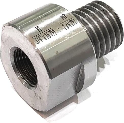 Buyohlic محول النجارة مخرطة رأس المغزل محول (FT 7/8 "X 14 TPI إلى MT 1" X 8 TPI) in Saudi Arabia