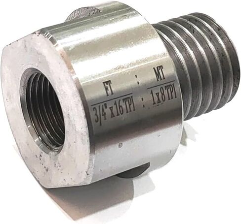Buyohlic محول النجارة مخرطة رأس المغزل محول (FT 7/8 "X 14 TPI إلى MT 1" X 8 TPI) in Saudi Arabia
