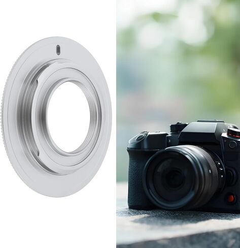 Camera Lens Adapter C-M4/3 Mount Adapter Compatible with Panasonic M4/3 MFT, Black in Saudi Arabia