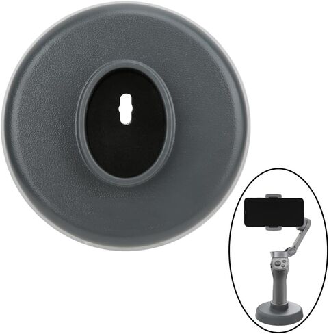 حامل قاعدة تثبيت Gimbal لهاتف OSMO Mobile 3 بلاستيك ABS محمول ومستقر رمادي 10 × 10 × 3.5 سم مثالي للتصوير الفوتوغرافي وتصوير الفيديو على الطاولة in Kuwait