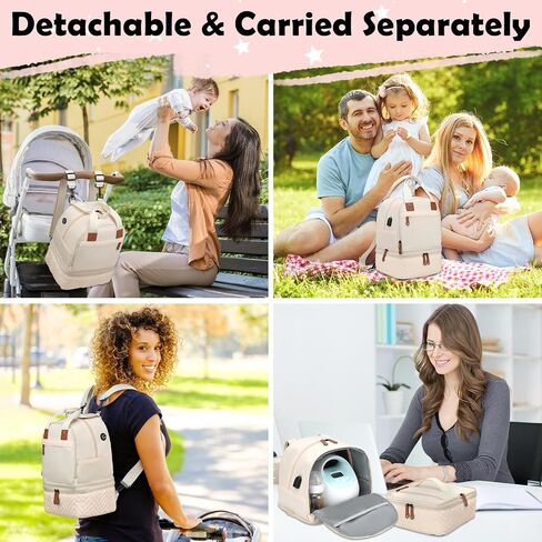 حقيبة مضخة الثدي لـ Spectra S1/S2 - حقيبة مضخة Spectra مع كيس ثلج وبساط مقاوم للماء، حقيبة محمولة لتبريد حليب الثدي للعمل والسفر والاستخدام العائلي، رمادي غامق in Kuwait