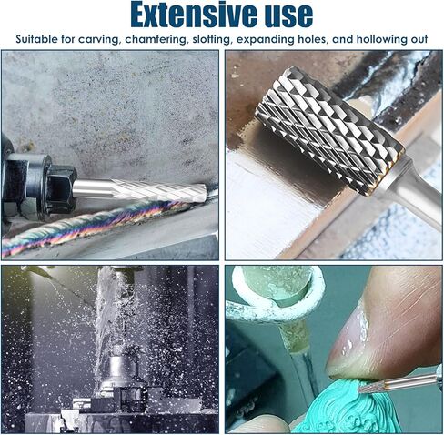 40 قطعة من مجموعة شفرات كربيد التنجستين المصنوعة من الفولاذ لقم مطحنة 1/8 بوصة مجموعة شفرات دوارة فعالة للساق مجموعة أدوات نحت الخشب العالمية لنحت الخشب والمعادن وتلميع النقش in Kuwait