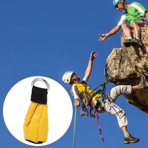 Throw Weight Bag Multipurpose Nylon Throwing Rope Sandbag for Outdoor Tree Climbing Rock Climbing Cave Exploration Stainless Steel Ring Lightweight Durable in Saudi Arabia