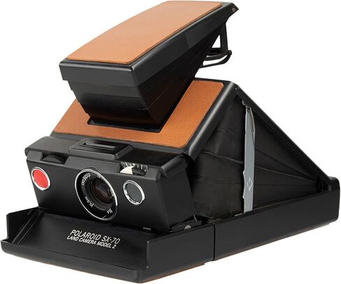 Polaroid SX-70 Land Camera Model 2 – Black Edition | Refurbished Folding SLR Instant Camera | Manual Focus | Uses SX-70 Film (Renewed) in Saudi Arabia