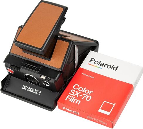 Polaroid SX-70 Land Camera Model 2 – Black Edition | Refurbished Folding SLR Instant Camera | Manual Focus | Uses SX-70 Film (Renewed) in Saudi Arabia