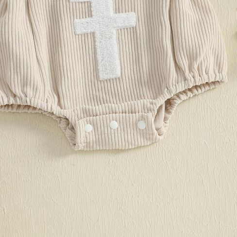 Seyurigaoka Newborn Baby Girl Football Outfit Ruffle Fly Sleeve Romper Infant Corduroy Bodysuit Game Day Clothes in Saudi Arabia