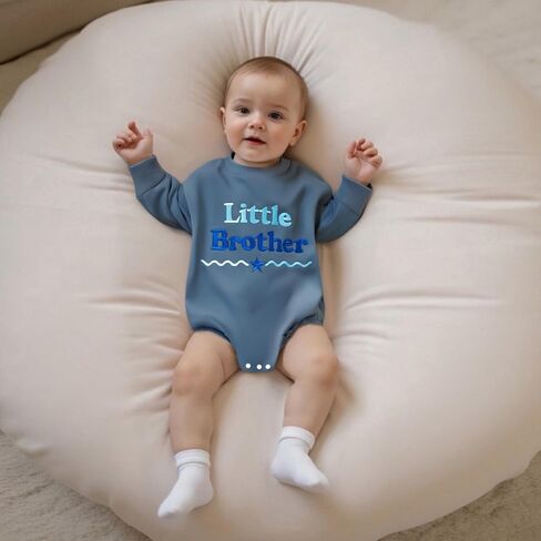 GOOCHEER Big Sister Little Brother Matching Outfit Newborn Baby Boy Long Sleeve Romper Toddler Girl Pullover Sweatshirt Top in Saudi Arabia