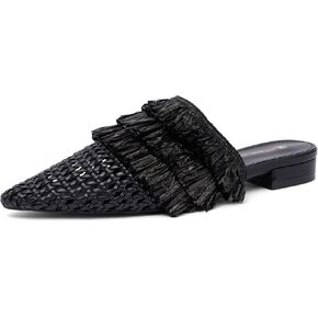 NEWBELLA Women's Low Heel Mules - Pointed Toe Slip On Commuter Shoes, Comfortable Casual Sandals for Work & Everyday Wear in Saudi Arabia