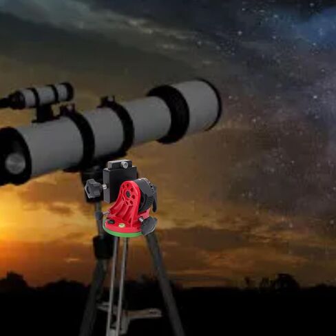 AUNMAS 90 Degree Latitude Adjustment Seat Equatorial Wedge for Telescopes with 3/8in Tripod Mounting Screw Adjustable Angle Base for Astrophotography Astronomy Observation (red) in Saudi Arabia