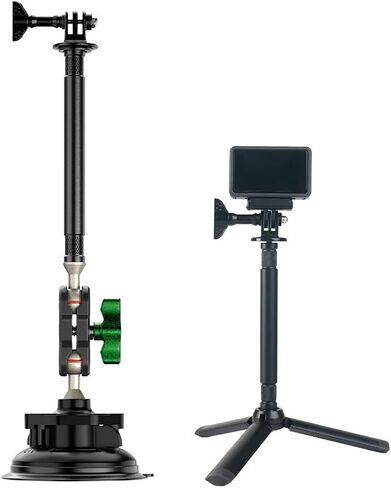 POCREATION Selfie Stick Extension Rod Tripod Extension Pole Monopod Extension Stick 15cm Aluminum Alloy with 1/4 Inch Thread for Cameras Stabilizers Tripods in Saudi Arabia