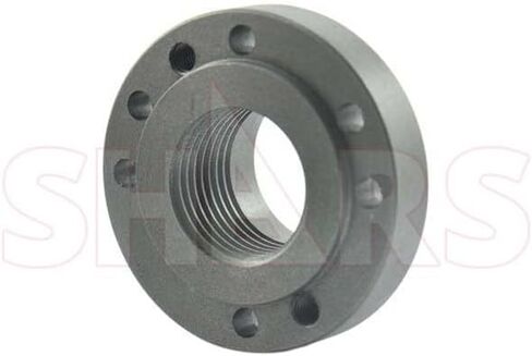 Shars 3.14" Fully Machined Threaded Back Plate with 1-1/2 x 8 TPI for 3 or 4 Jaw Lathe Chucks 202-6230 New 6 in Saudi Arabia