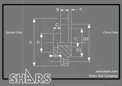 Shars 3.14" Fully Machined Threaded Back Plate with 1-1/2 x 8 TPI for 3 or 4 Jaw Lathe Chucks 202-6230 New 6 in Saudi Arabia